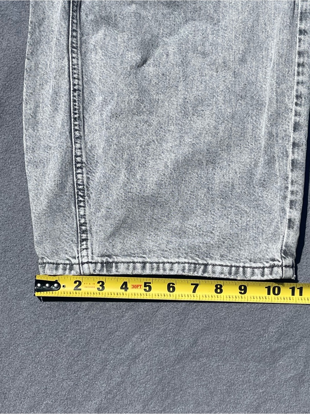 We The Free Good Luck mid rise barrel jeans womens 33 pre-owned condition gray - Picture 13 of 16